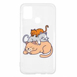 Чехол для Samsung M31 Sleeping cats - PrintSalon