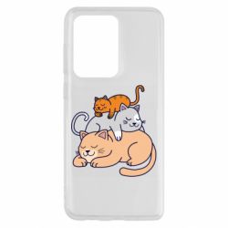 Чехол для Samsung S20 Ultra Sleeping cats - PrintSalon