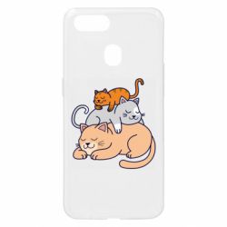 Чехол для Oppo A5s/A12 Sleeping cats - PrintSalon