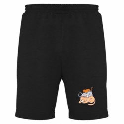 Мужские шорты Sleeping cats - PrintSalon