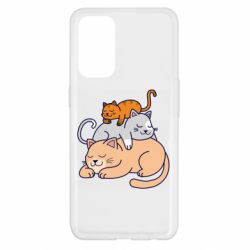 Чехол для Oppo Reno 5 4G Sleeping cats - PrintSalon