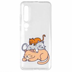 Чехол для Xiaomi Mi10/10 Pro Sleeping cats - PrintSalon