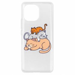 Чехол для Xiaomi Mi11 Sleeping cats - PrintSalon