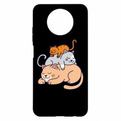 Чехол для Xiaomi Redmi Note 9 5G/Redmi Note 9T Sleeping cats - PrintSalon