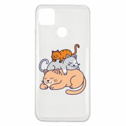Чехол для Xiaomi Redmi 9c Sleeping cats - PrintSalon