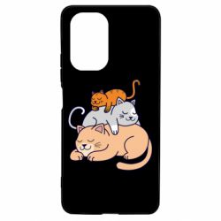 Чехол для Xiaomi Poco F3/K40 Sleeping cats