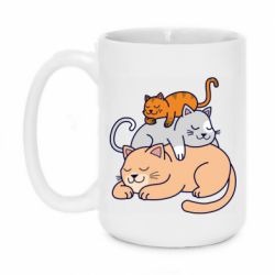 Чашка 420ml Sleeping cats - PrintSalon