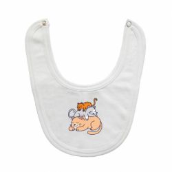 Слюнявчик  Sleeping cats - PrintSalon