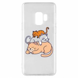 Чехол для Samsung S9 Sleeping cats - PrintSalon