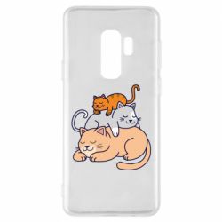 Чехол для Samsung S9+ Sleeping cats - PrintSalon