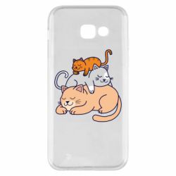 Чехол для Samsung A5 2017 Sleeping cats - PrintSalon