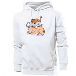 Мужское худи Sleeping cats