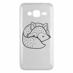 Чехол для Samsung J3 2016 Sleeping fox - PrintSalon