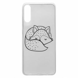 Чехол для Samsung A70 Sleeping fox - PrintSalon