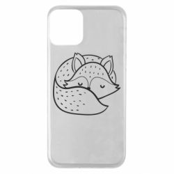 Чехол для iPhone 11 Sleeping fox - PrintSalon