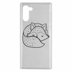 Чехол для Samsung Note 10 Sleeping fox