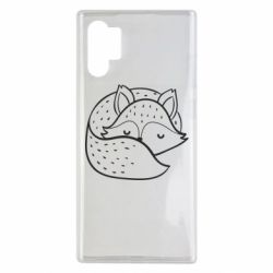 Чехол для Samsung Note 10 Plus Sleeping fox - PrintSalon