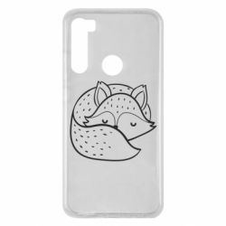 Чехол для Xiaomi Redmi Note 8 Sleeping fox - PrintSalon