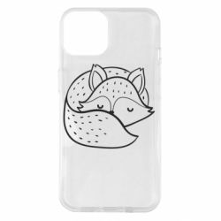 Чехол для iPhone 14 Sleeping fox - PrintSalon