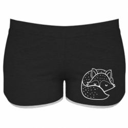 Женские шорты Sleeping fox - PrintSalon