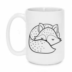 Чашка 420ml Sleeping fox - PrintSalon