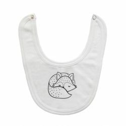 Слюнявчик  Sleeping fox - PrintSalon