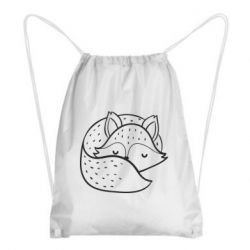 Рюкзак-мешок Sleeping fox - PrintSalon