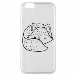 Чехол для iPhone 6/6S Sleeping fox - PrintSalon