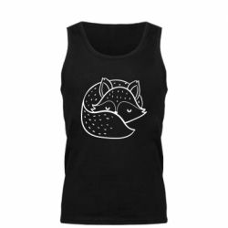Мужская майка Sleeping fox - PrintSalon