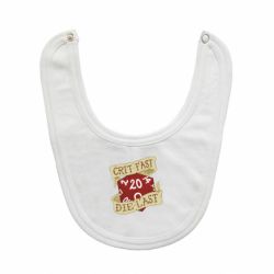 Слюнявчик  Crit fast - die last - PrintSalon