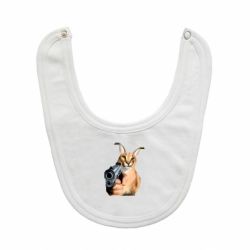 Слюнявчик  Шлепа с пистолетом - PrintSalon