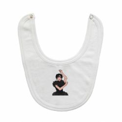 Слюнявчик  Уэнсдей арт - PrintSalon