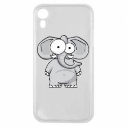 Чехол для iPhone XR Слон глазастый - PrintSalon