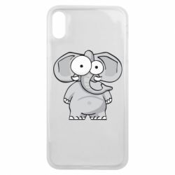 Чехол для iPhone Xs Max Слон глазастый - PrintSalon
