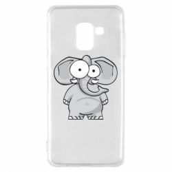 Чехол для Samsung A8 2018 Слон глазастый - PrintSalon