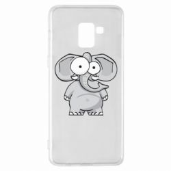 Чехол для Samsung A8+ 2018 Слон глазастый - PrintSalon