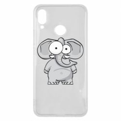 Чехол для Huawei P Smart Plus 2018 Слон глазастый - PrintSalon
