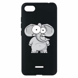 Чехол для Xiaomi Redmi 6A Слон глазастый - PrintSalon