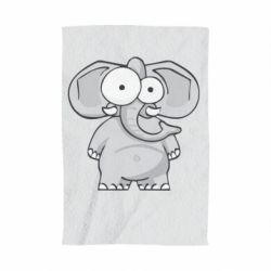 Полотенце с принтом Слон глазастый - PrintSalon