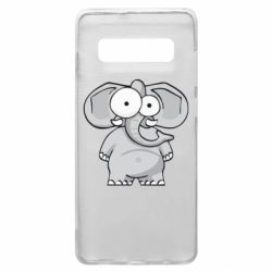 Чехол для Samsung S10+ Слон глазастый - PrintSalon