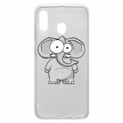 Чехол для Samsung A30 Слон глазастый - PrintSalon