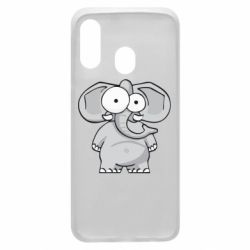 Чехол для Samsung A40 Слон глазастый - PrintSalon