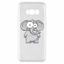 Чехол для Samsung S8 Слон глазастый - PrintSalon