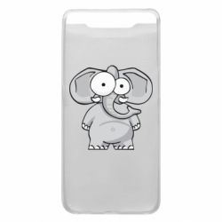 Чехол для Samsung A80 Слон глазастый - PrintSalon