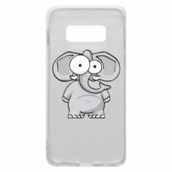 Чехол для Samsung S10e Слон глазастый - PrintSalon