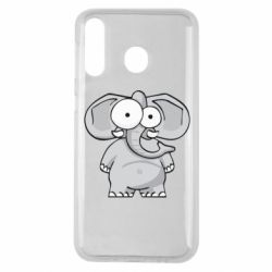 Чехол для Samsung M30 Слон глазастый - PrintSalon