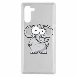Чехол для Samsung Note 10 Слон глазастый - PrintSalon
