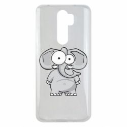 Чехол для Xiaomi Redmi Note 8 Pro Слон глазастый - PrintSalon