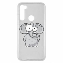 Чехол для Xiaomi Redmi Note 8 Слон глазастый - PrintSalon