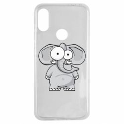 Чехол для Xiaomi Redmi Note 7 Слон глазастый - PrintSalon